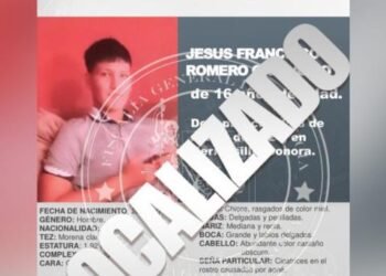 Localizan a Francisco Romero Carrazco, menor desaparecido en Hermosillo