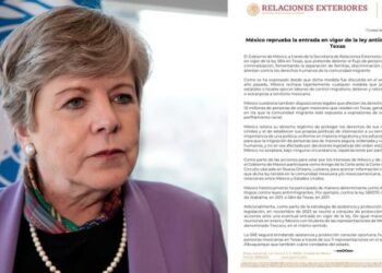 Gobierno de México rechaza entrada en vigor de Ley SB4 de Texas