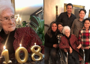 A sus 108 años, Velia Rivera Clark es el pilar de su familia