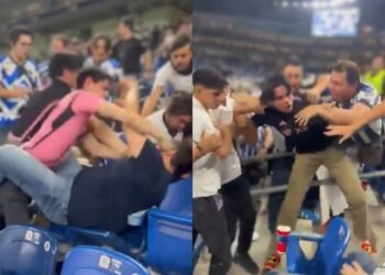Violencia mancha el triunfo de Rayados: Aficionados se enfrentan en el BBVA