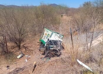 Accidente automovilístico en carretera Chihuahua-Guaymas