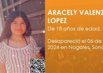 Buscan a Aracely Valenzuela, joven desaparecida en Nogales
