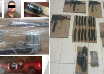 Decomisan arsenales y detienen a dos personas en el norte de Sonora