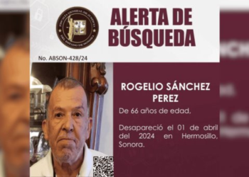 Emiten alerta de búsqueda para localizar al señor Rogelio Sánchez Pérez