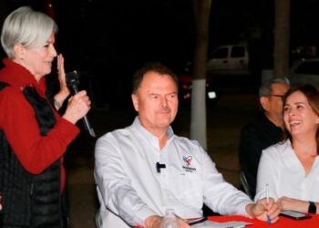 Reunión de Ernesto ‘El Borrego’ Gándara en zona los Valles.