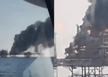 Incendio en plataforma de Pemex deja saldo de un muerto y 13 heridos