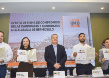 Firman candidatos Agenda Ciudadana: Hermosillo ¿Cómo Vamos?