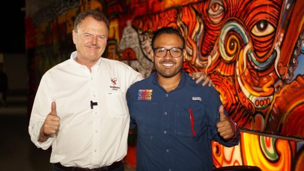 Luis Miguel Vargas entrega mural urbano en Las Lomas Luis Miguel Vargas entrega mural urbano en Las Lomas