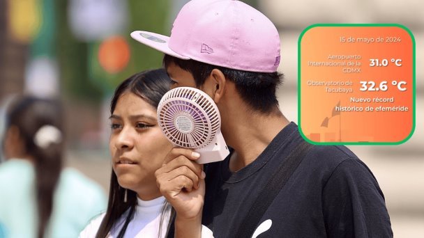 CDMX registra en 2024 el 15 de mayo más cálido con 32.6°C CDMX registra en 2024 el 15 de mayo más cálido con 32.6°C
