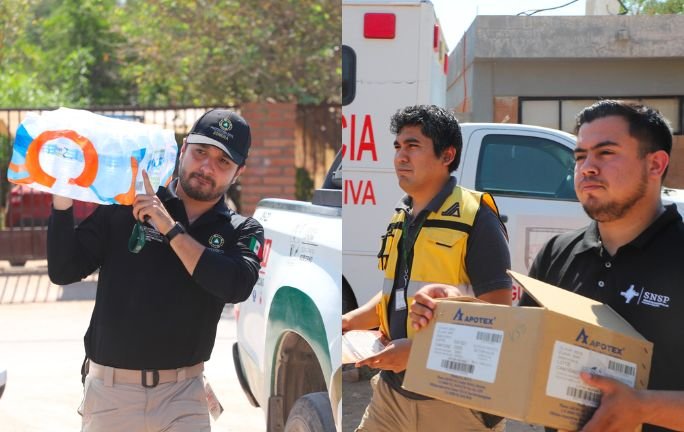 Combatiendo el calor en Sonora: entregan sueros y agua en Pesqueira Combatiendo el calor en Sonora: entregan sueros y agua en Pesqueira