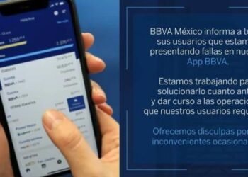 BBVA reporta fallas en su app en México