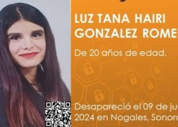 Buscan a Luz Tana Hairi, joven desaparecida en Nogales