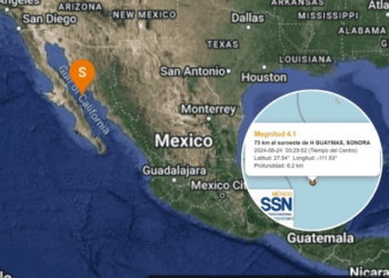 Se registra sismo de magnitud 4.1