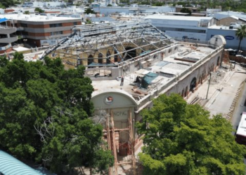 Avanzan trabajos de rehabilitación del Mercado Municipal