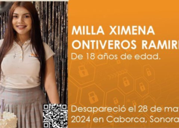 Buscan a joven desaparecida Milla Ximena Ontiveros Ramírez