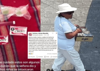 Intoxicación de alumnos de secundaria por ingesta de dulces