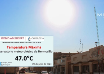 Hermosillo establece récord de calor para 20 de junio: 47°C