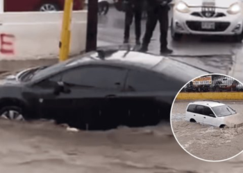 Rescatan a dos personas varadas tras intensa lluvia