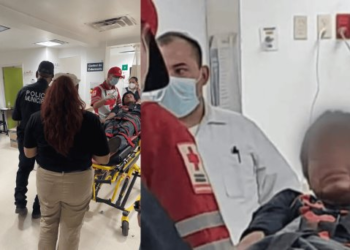 Joven queda prensado al cruzar entre vagones en Nogales