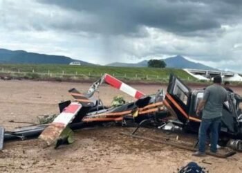 Accidente de helicóptero en Jalisco