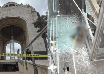 Cae trabajador del Monumento a la Revolución y muere