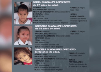 Alerta Amber para tres menores