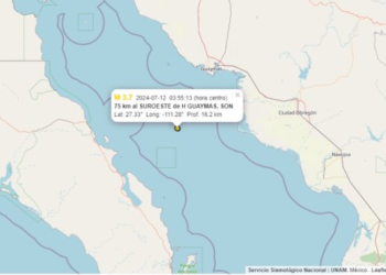 Sismo de 3.7 grados sacude Guaymas