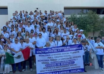 Jueces y magistrados de Hermosillo se unen al paro nacional contra reforma judicial