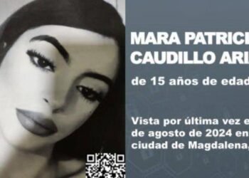 Buscan a Mara Patricia Caudillo Arias, desaparecida en Magdalena