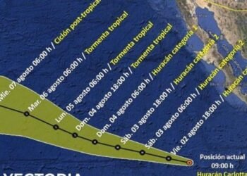 Huracán Carlotta afectará Baja California Sur