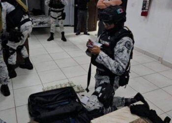 Hallan cuartel de Guardia Nacional con 48 mil dólares y armas