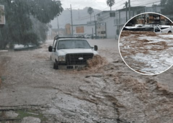 lluvias dejan daños en postes, bardas y casas