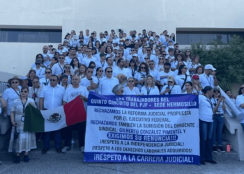 Protesta en Hermosillo por Reforma Judicial