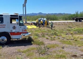 Accidente en carretera Hermosillo-Guaymas deja un muerto