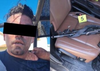 Detienen a presunto criminal tras persecución en Cajeme