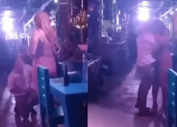 Hombre pide matrimonio a bailarina de bar en Tabasco