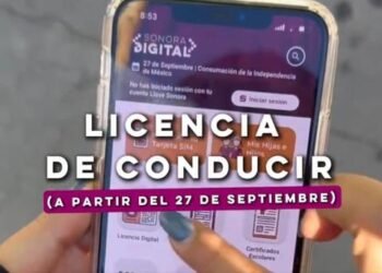 Implementarán licencias de conducir digitales en Sonora