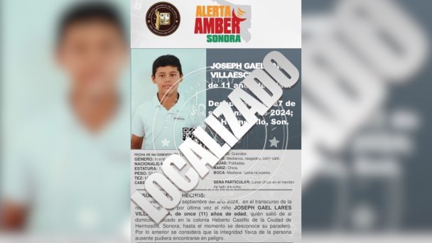 Localizan a Joseph Gael Lares Villaescusa Localizan a Joseph Gael Lares Villaescusa