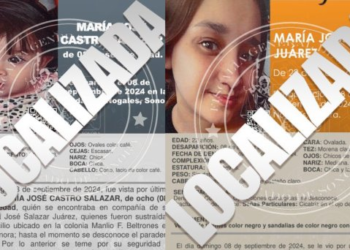 Localizan a María José Salazar Juárez y su bebé