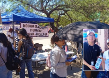 Mesas informativas de trabajadores PJF sobre reforma judicial