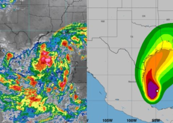 Aviso de tormenta tropical Francine en el Golfo de México