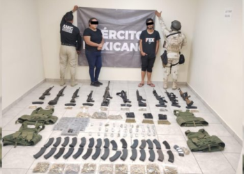 Aseguran arsenal tras cateo en el Golfo de Santa Clara
