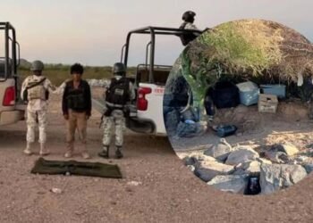 Detienen a ‘halcón’ con arsenal al norte de Sonora