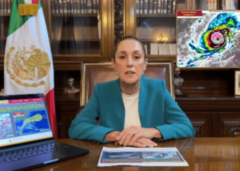 Claudia Sheinbaum alerta por cercanía de huracán Milton