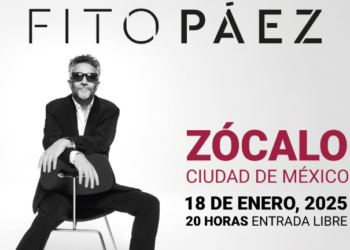 Fito Páez hará vibrar el Zócalo de la Ciudad de México con su música el 18 de enero