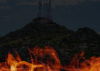 Incendio en Hermosillo Cerca de la Presa Abelardo L. Rodríguez