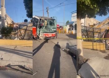 Camión de transporte urbano choca contra una casa en Hermosillo y la derrumba; hay 20 lesionados