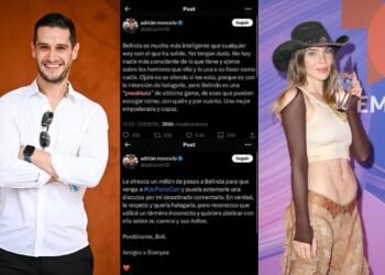 Adrián Marcelo se disculpa con Belinda y le ofrece un millón de pesos tras comentario polémico