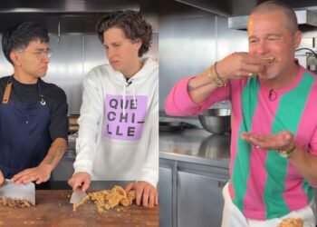 Brad Pitt se rinde ante el chicharrón mexicano con El Chef en Proceso y Rober Grill