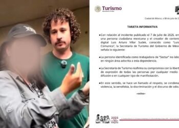 Sectur se deslinda de mujer que encaró a Luisito Comunica por gentrificación